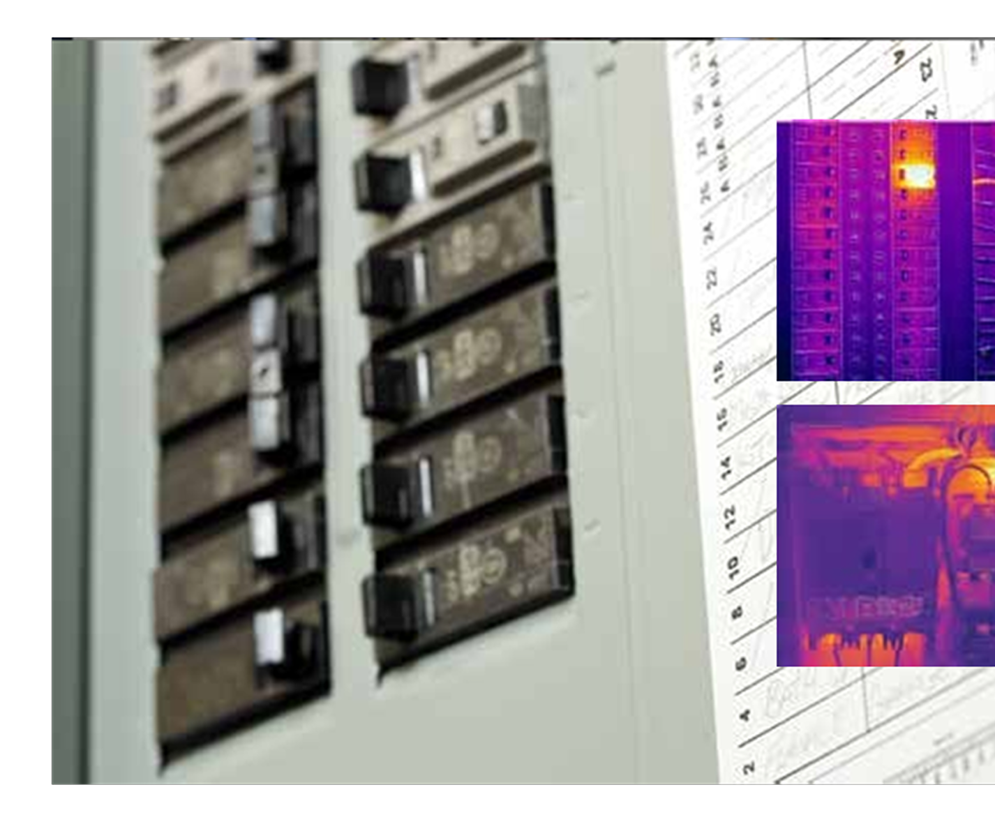 Circuit breaker terminal board thermal audit